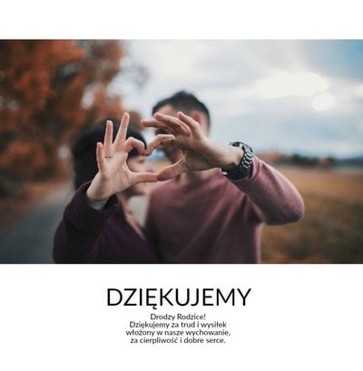 Minimalistyczny album dla rodziców