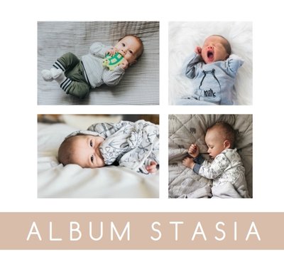 Minimalistyczny album dziecka