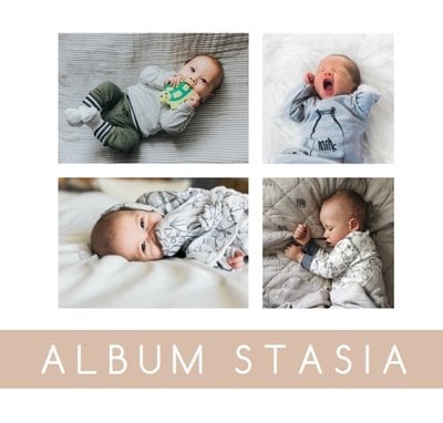 Minimalistyczny album dziecka