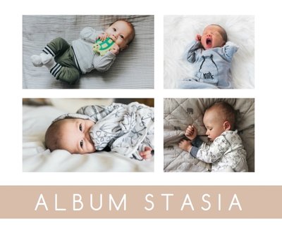 Minimalistyczny album dziecka