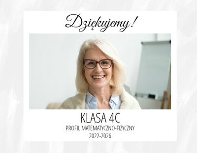 Podziękowania maturzystów