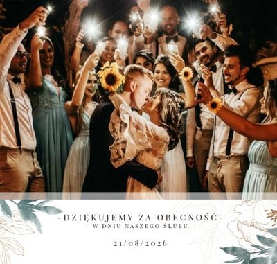Pamiątka ślubna dla bliskich