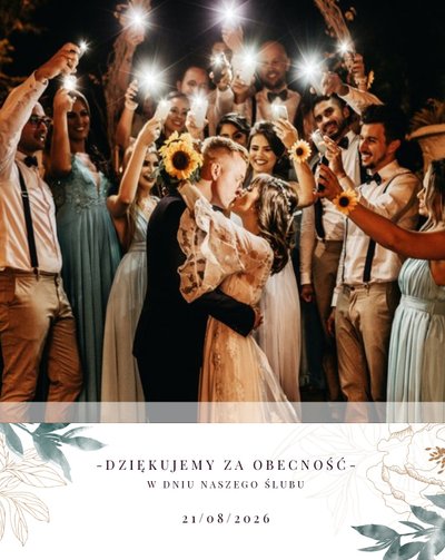Pamiątka ślubna dla bliskich