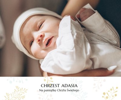 Pamiątka Chrztu Świętego Dla Chłopca