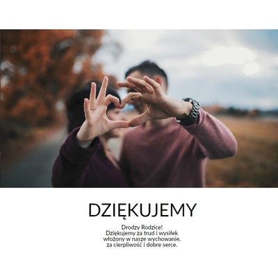 Minimalistyczny album dla rodziców