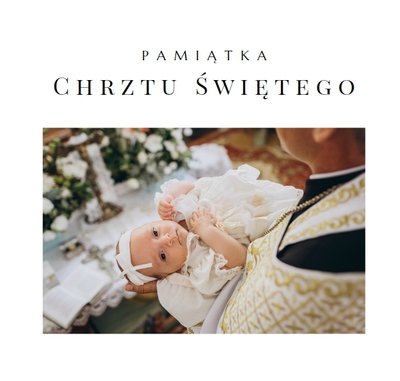 Minimalistyczny album z Chrztu