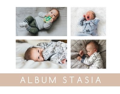 Minimalistyczny album dziecka