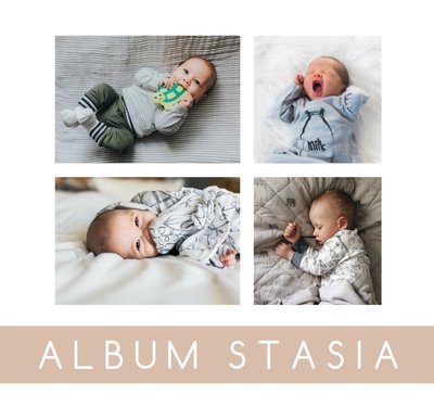 Minimalistyczny album dziecka