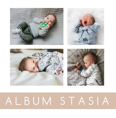 Minimalistyczny album dziecka
