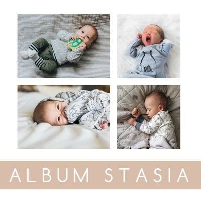 Minimalistyczny album dziecka