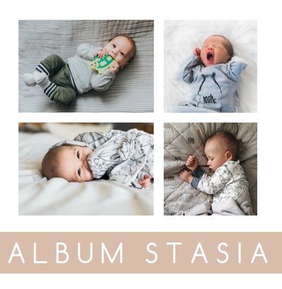 Minimalistyczny album dziecka