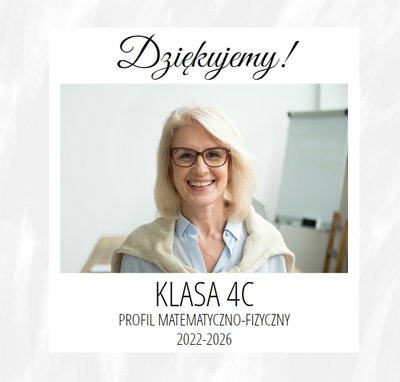 Podziękowania maturzystów