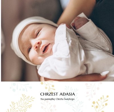 Pamiątka Chrztu Świętego Dla Chłopca
