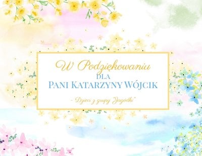Laurki przedszkolaków na podziękowanie