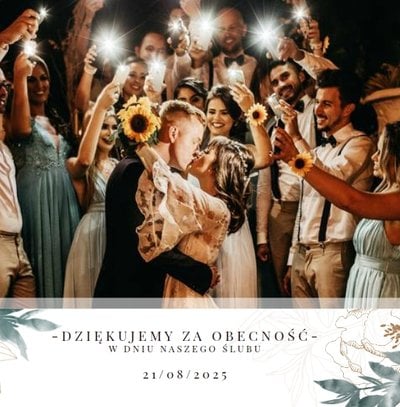 Pamiątka ślubna dla bliskich