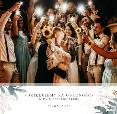 Pamiątka ślubna dla bliskich