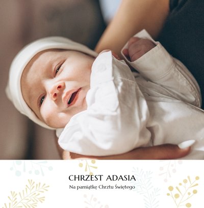 Pamiątka Chrztu Świętego Dla Chłopca