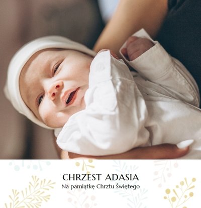 Pamiątka Chrztu Świętego Dla Chłopca