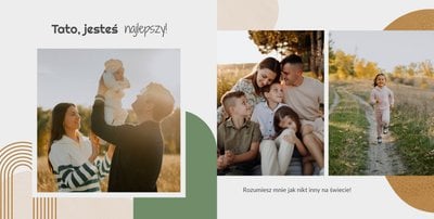 Minimalistyczny album na Dzień Taty