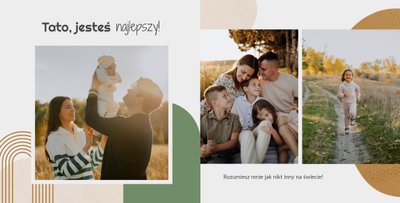 Minimalistyczny album na Dzień Taty