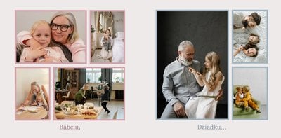Minimalistyczny album dla Babci i Dziadka