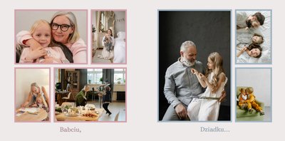 Minimalistyczny album dla Babci i Dziadka