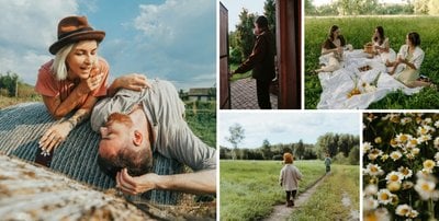 Szałwiowy album na zdjęcia