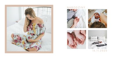 Minimalistyczny album dziecka