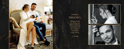 Marmurowy album ślubny