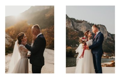 Minimalistyczny album ślubny