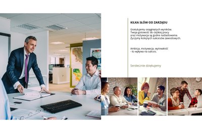 Podziękowania dla pracownika