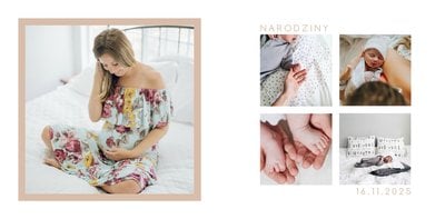 Minimalistyczny album dziecka