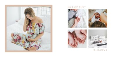 Minimalistyczny album dziecka