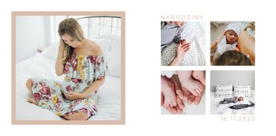 Minimalistyczny album dziecka